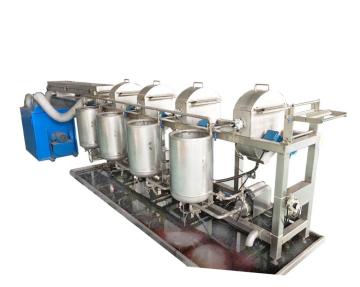 Spray point dyeing machine
