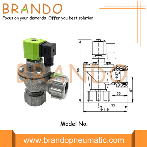 DMF-ZM-20 Baghouse-påsfilter Snabbmonterad membranventil