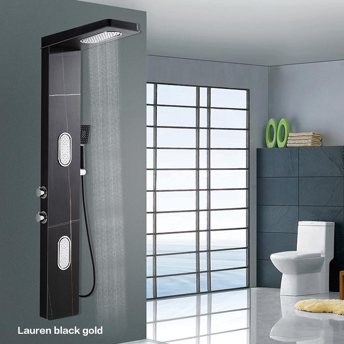 YL5615 Factory Price Brushed anti-fingerprint Stainless Steel Shower Panel