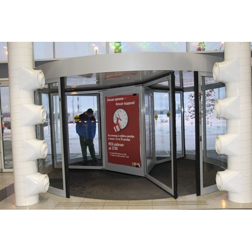 Classic Three-wing Revolving Doors with Windproof Function