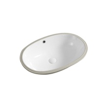 White Oval Under Mount Wash Basin for Hotel