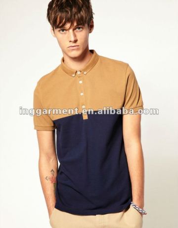 Contrast Color Polo T-shirt