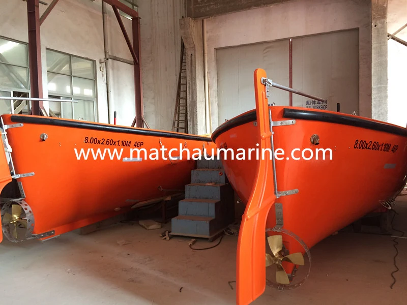 Fibreglass Open Type Solas Approved Life Boat