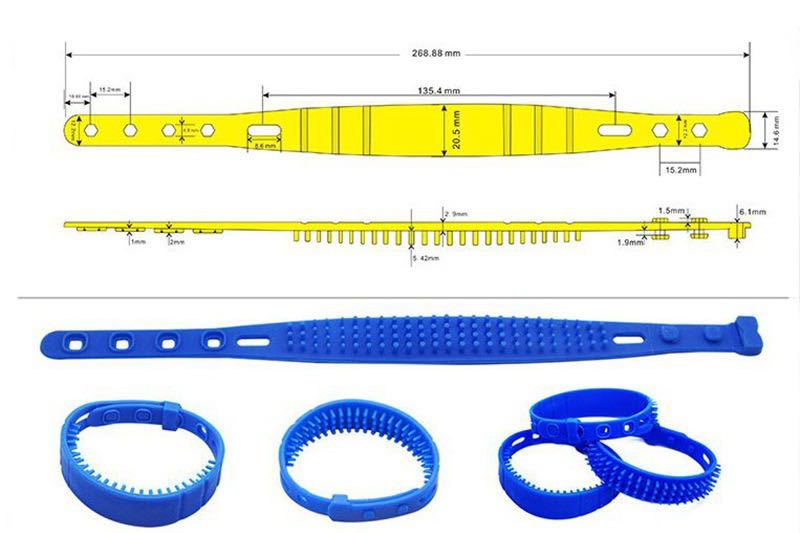 Pulseira de silicone inteligente azul Smart Silicone Wrist Band blue