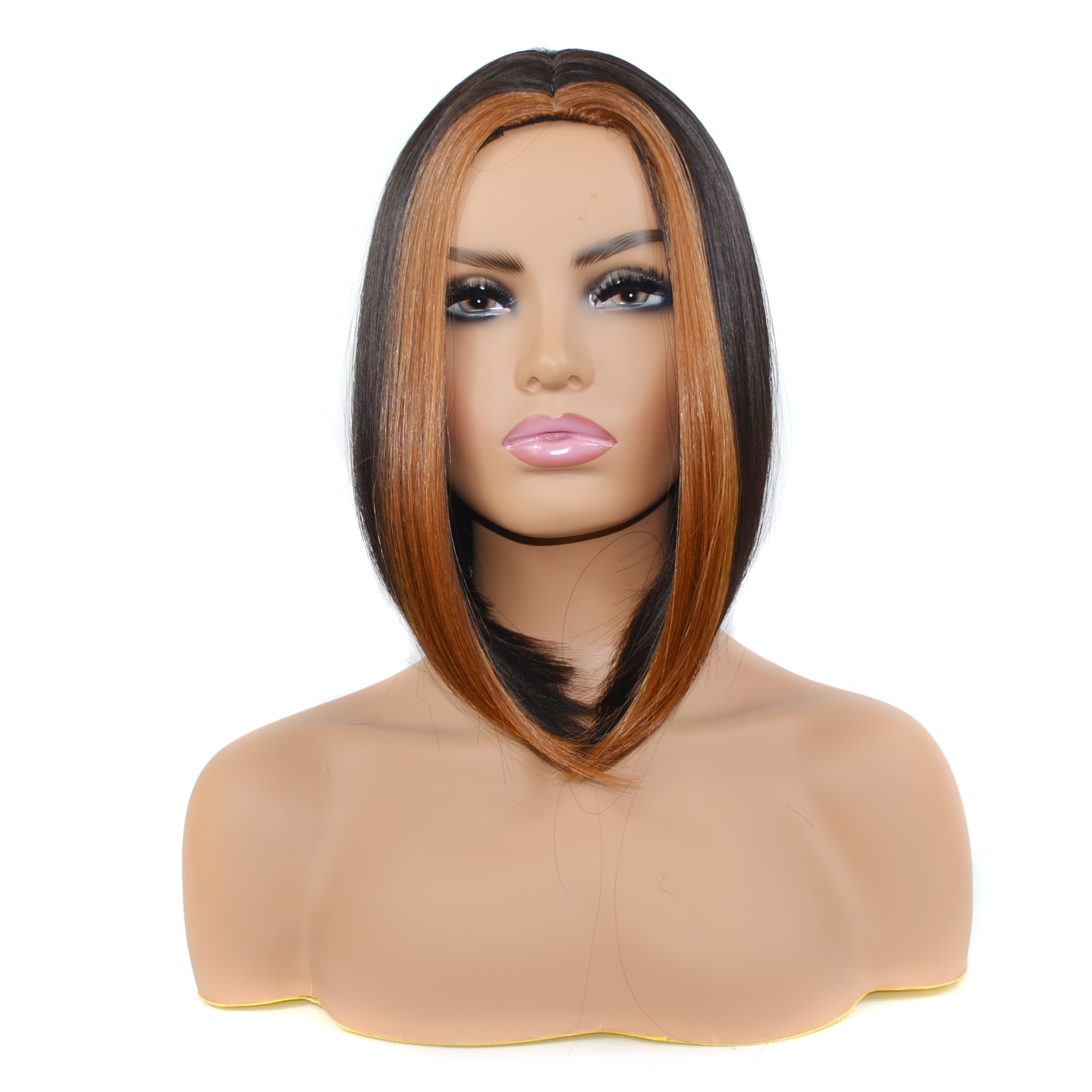 MYZYR wholesale women gradient color short hair bob wig cheap hair high quality synthetic hair