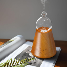 30ML Wood and Round Glass Essential Oil Nebulizer