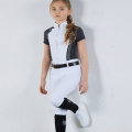 Pantaloni de călărie cu silicon al alb anti-alunecare pentru copii