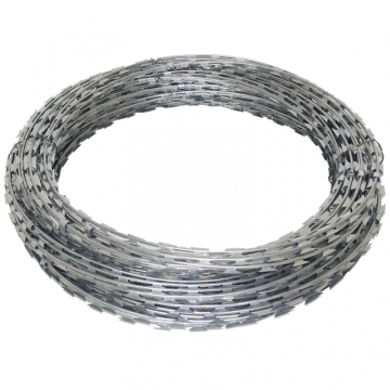 Hot dipped galvanized razor barbed wire in prison