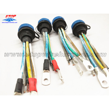 Conector de impermeabilização de energia de 5 pinos com tampa