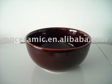 Stoneware glazed bowl