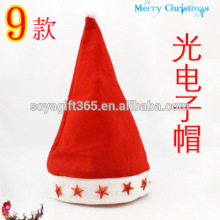 Electronic Luminous Christmas Hat Caps Santa Claus Father Xmas Cotton Cap Christmas Decoration