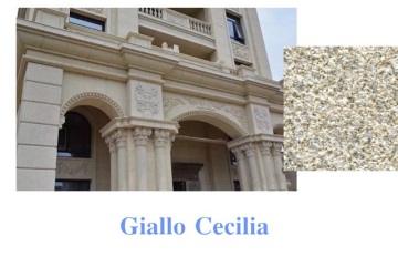 Giallo Cecilia Granite Stone for Wall