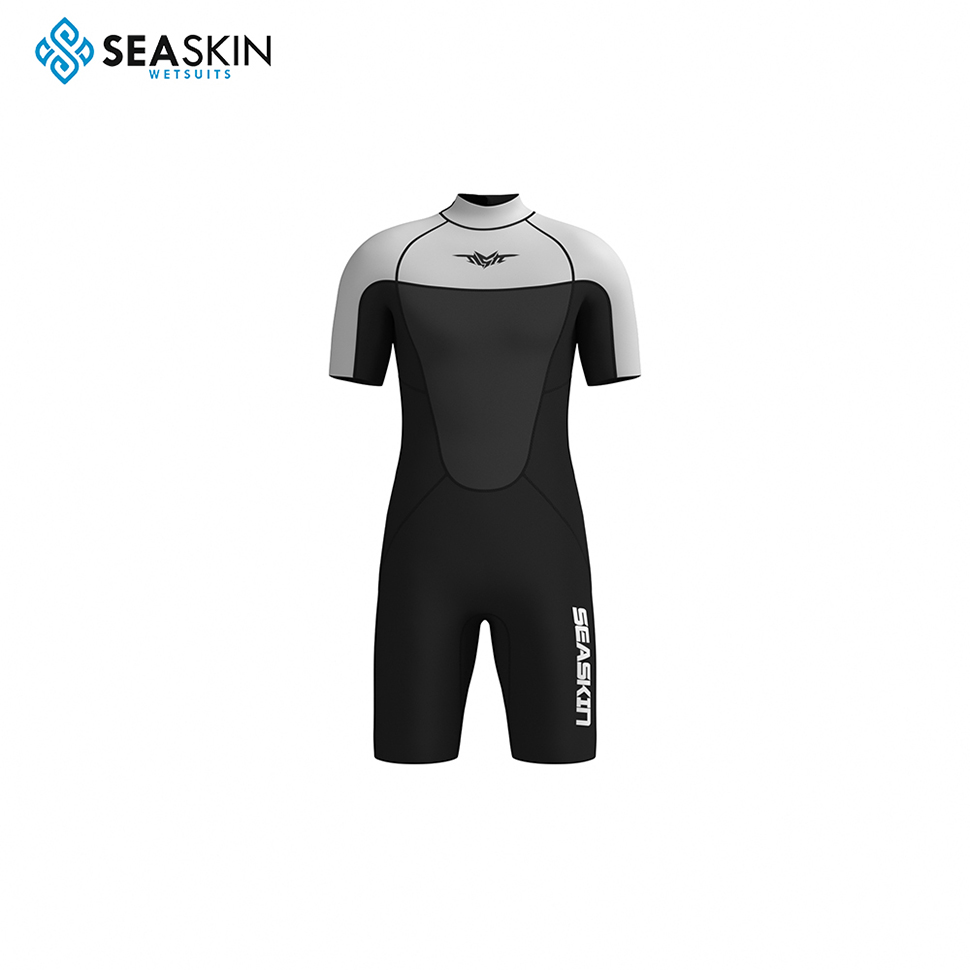 Seaskin 1.5mm Back Zip Men Surfing short Wetsuit