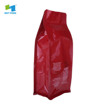 sacs d&#39;emballage de grains de café refermables de luxe de 8 oz avec valve