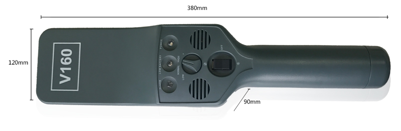 UNIQSCAN High Sensitivity Hand Held Metal Detector V160 For Security Detectors High Quality