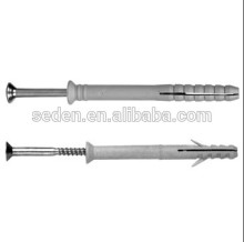 PE hammer drive anchor with wood screw