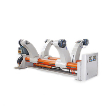 Corrugated paper mill roll stand in production line