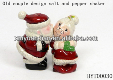 Christmas salt and pepper shaker set - ceramic