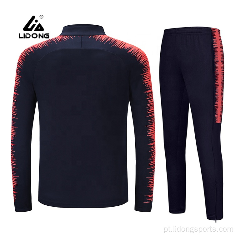 Projeto personalizado Men Sports Winter Warm Soccer Tracksuit