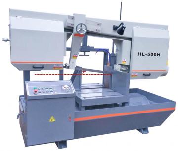 H-beam design metal cutting band saw machine