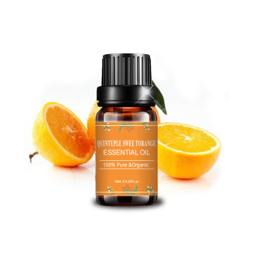 Aromathérapie quintuple de l&#39;huile essentielle orange douce