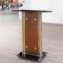 Ekintop Commercial Gold Acrylic Lectern for Church