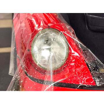 Headlight paint protection film