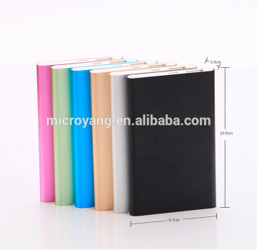 Customized promotional metal case handy power bank fast portable charger