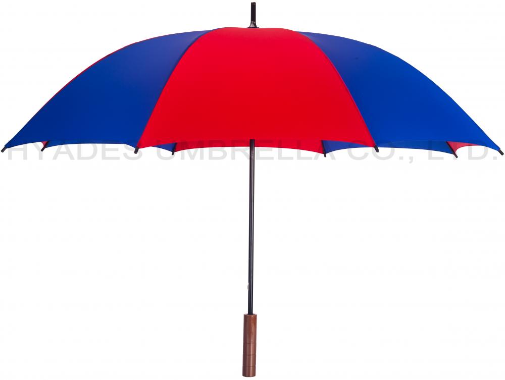 Parapluie droit ouvert, coloré, coupe-vent et coloré