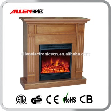 decor flame wood burning electric fireplace with heating inserts