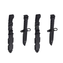 2pcs M9 Rubber Knife Safe Training 30cm Bend Dagger Props