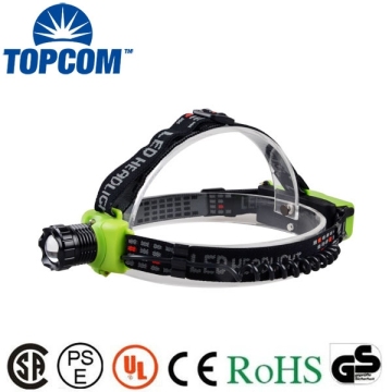 3W Output powerful Headlamp 800lm 3 Models Green Color LED Headlamp Powerful
