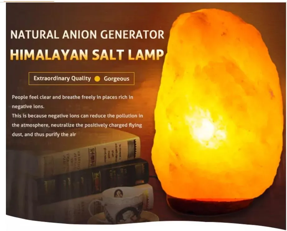 Handcrafted Himalayan Salt Lamp in Various Shapes and Designs