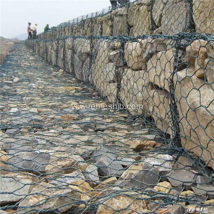 Hộp Gabion mạ kẽm cho tường đặc trưng