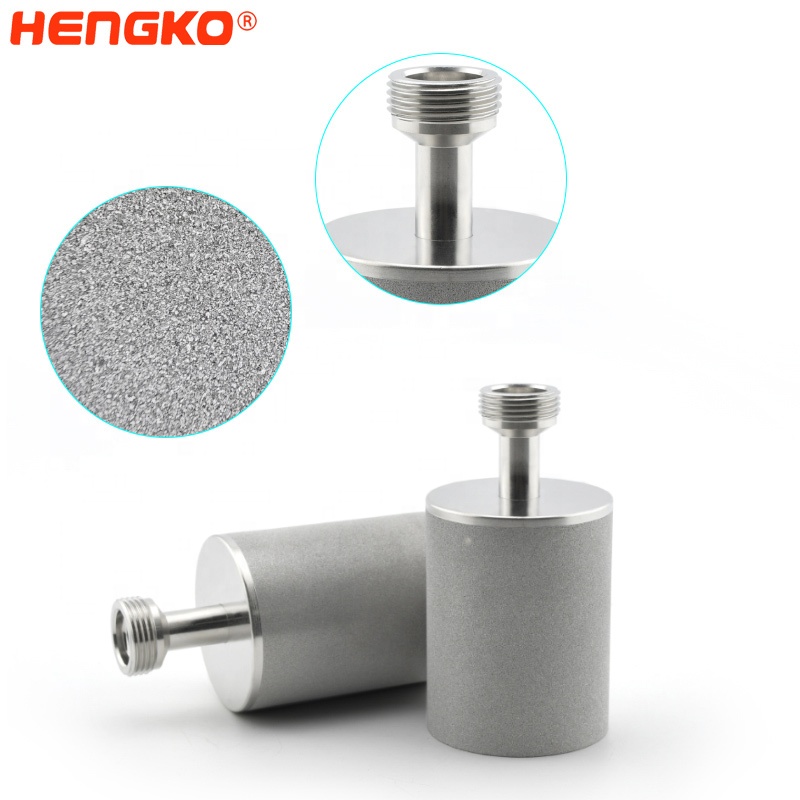 Hengko Gas Sparger Porous Inline Oxygen Air Diffuser Stone Sintered Metal Stainless Steel Water Atomization Treatmen