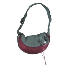 Burgundy XLarge PVC i Mesh Pet Sling