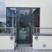 Balcony railing end cover square handrail accessories