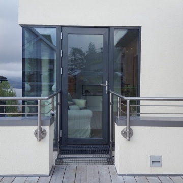 Balcony railing end cover square handrail accessories