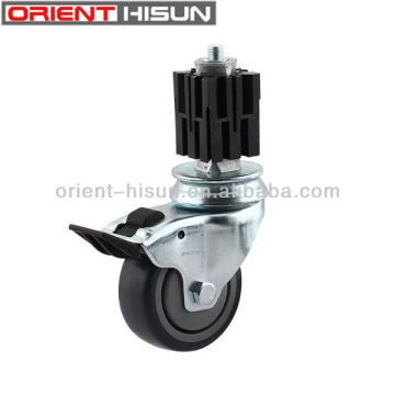 Expanding Stem Swivel Caster Wheel With Brake