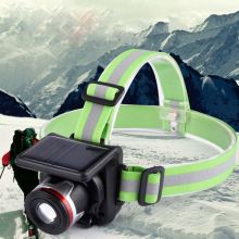 Solar energy outdoor camping head light led auto head lamp bike head light
