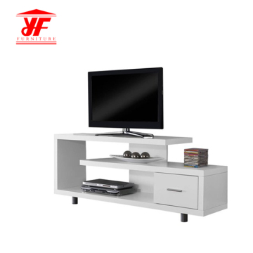 White High Gloss TV Stand With One Drawer