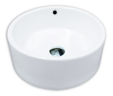 Ceramic Top Counter Wash Sinks in Bathroom