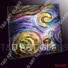 abstract style art glass for decorations