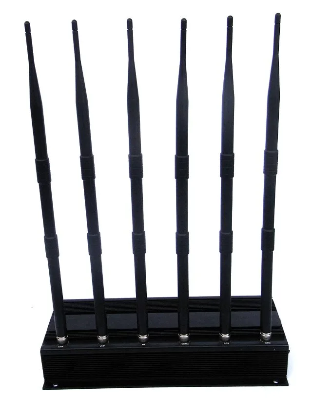 Universal 6-Antennas Car Remote Control Blocker 315/433/434/435/868/915MHz RF Radio Jammer