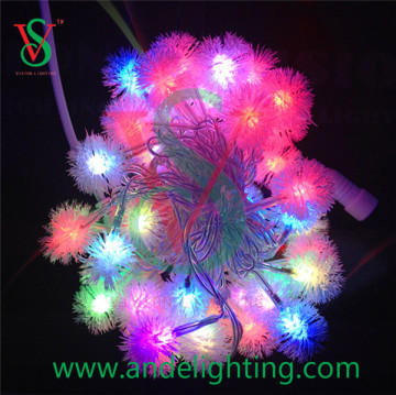 LED Fluffy String Ball light fairy decoration light