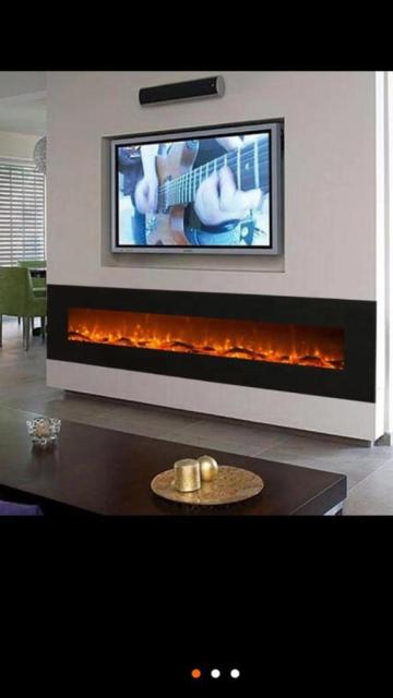 72 Inch Wall Mounted Electric Fireplace
