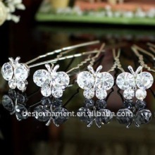 Bridal Butterfly Crystal Hair Pins