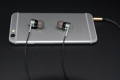 Auricolari cablati Cuffie stereo stereo in metallo in orecchio per Apple