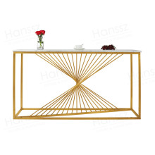 gold  frame square marble dinning table