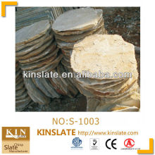 Kinslate Own Quarry and Factory Natural Stone Yellow Quartzite Decorative Garden Stepping Stones